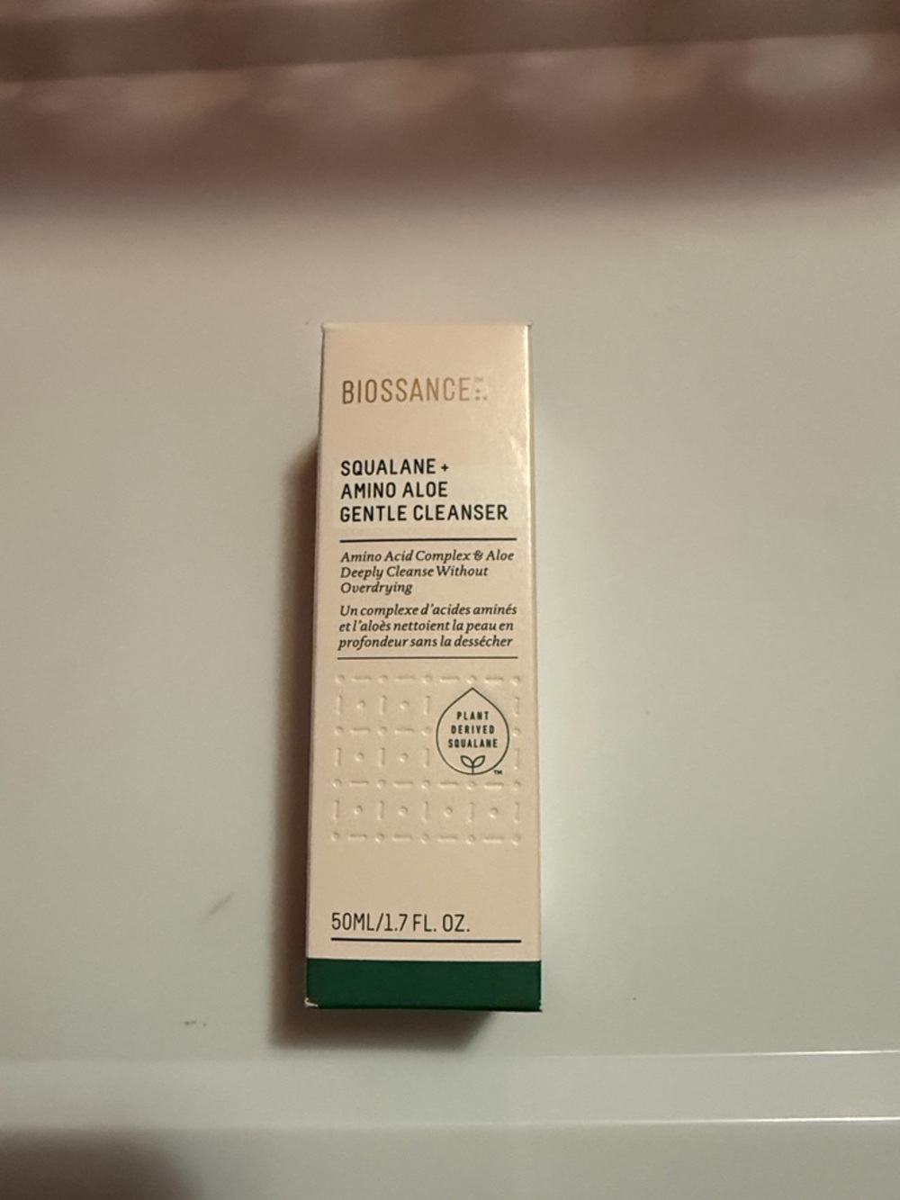 Biossance White and Green Gentle Cleanser Box